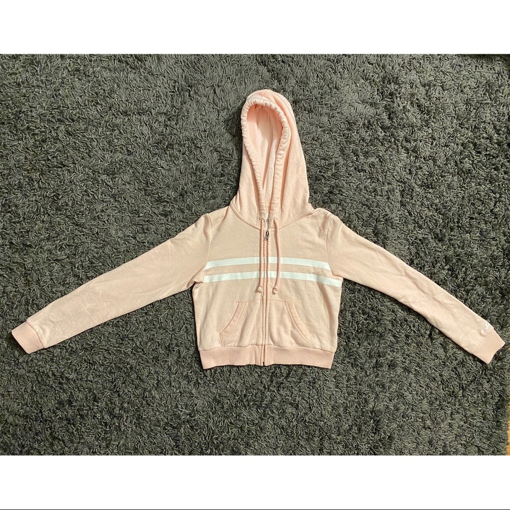 Hollister Crop Hoodie (Pink)